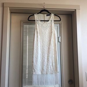 Off-white embroidered ASTR dress